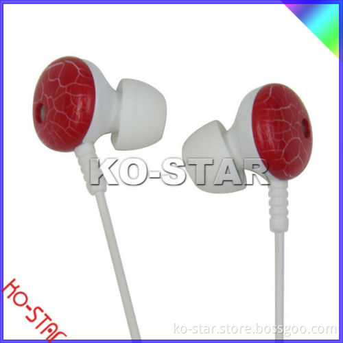 Plastic Case In-ear Style Earphone with Silicon Ear Tips for Smartphone, MP3, Portable Media Players